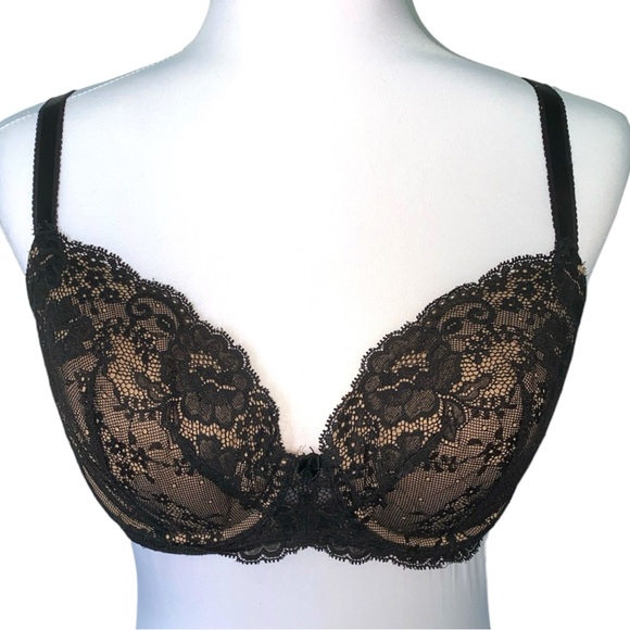 Victoria’s Secret Black Lace Bra 34DD - Picture 1 of 3